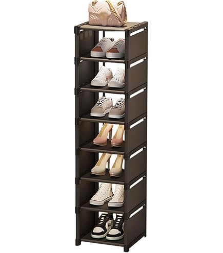 Amazon｜スリム シューズラック 3段-9段 下駄箱 折りたたみ 靴箱 靴棚